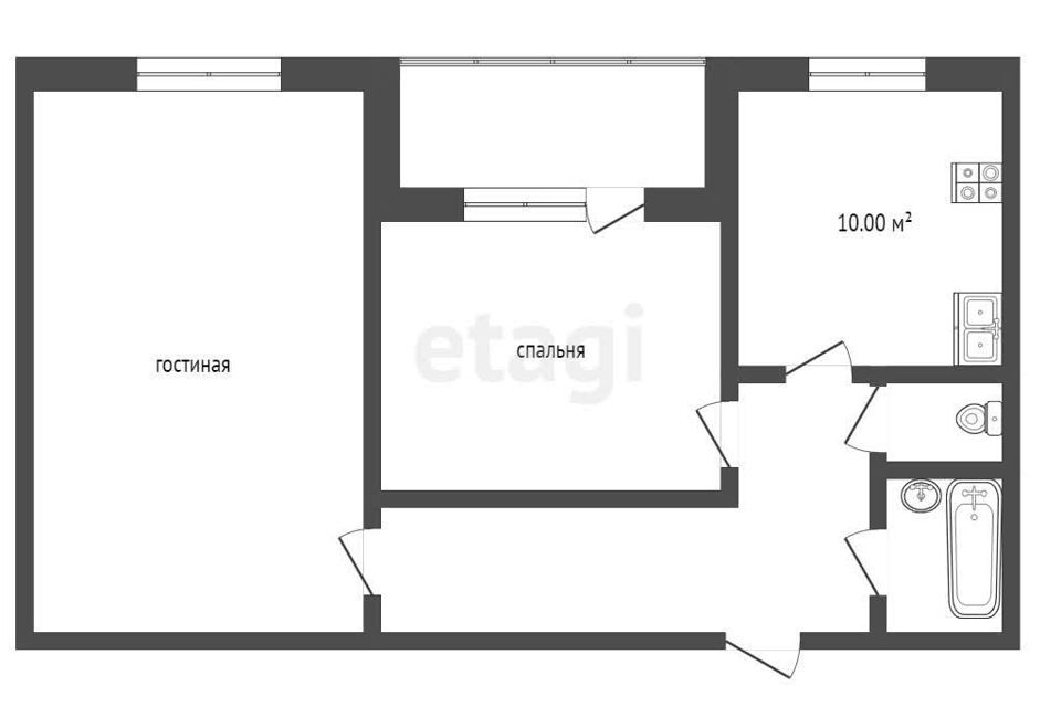 квартира р-н Сургутский г Лянтор мкр 5-й 4 фото 10