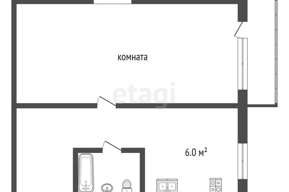 квартира р-н Алапаевский п Курорт-Самоцвет ул Центральная 6 Алапаевское, муниципальное образование фото 9