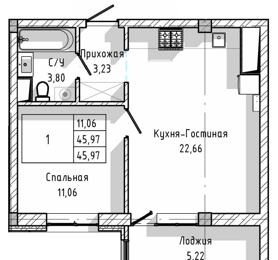 квартира г Нальчик ул. Героя России Т. М. Тамазова, з/у 2/3 фото 1