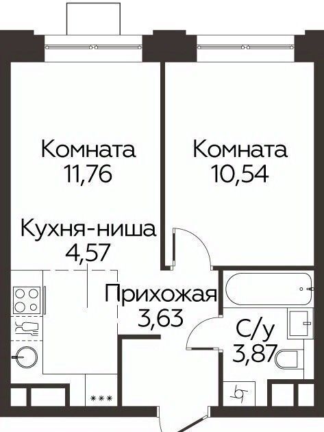 квартира г Одинцово ЖК «Каштановая Роща» Одинцово фото 1