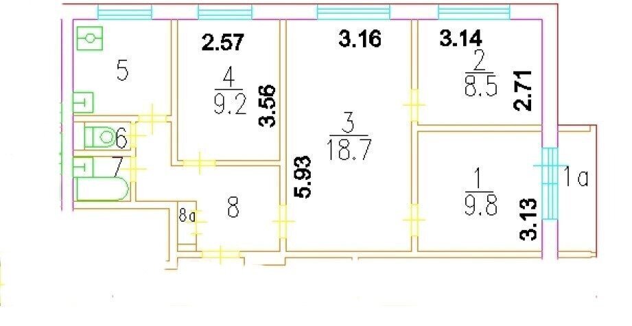 квартира г Москва ул Клинская 15 Грачёвская фото 14