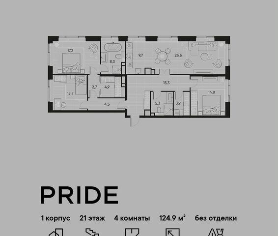 квартира метро Савеловская ЖК PRIDE муниципальный округ Марьина Роща фото