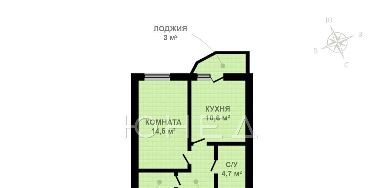 квартира г Санкт-Петербург п Парголово ул Заречная 45к/2 ЖК «Северная Долина» р-н Выборгский фото 1