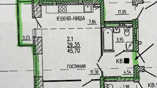 квартира г Красноярск р-н Железнодорожный ул Бограда 111 ЖК «Бограда 109» фото 30