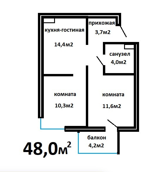 квартира г Симферополь р-н Киевский пр-кт Александра Суворова 15 фото 1