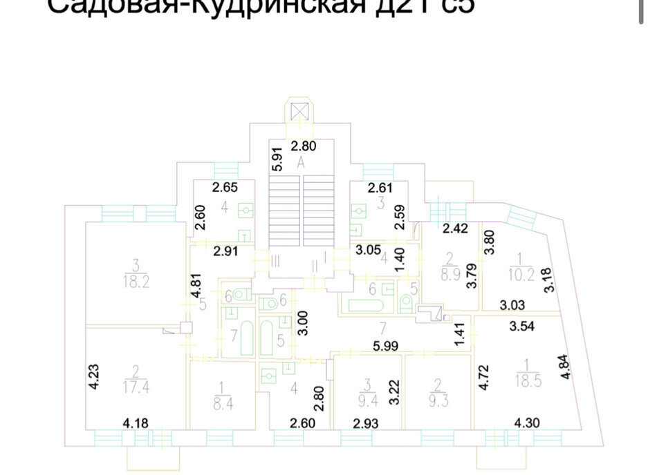 офис г Москва метро Маяковская ул Садовая-Кудринская 21с/5 муниципальный округ Пресненский фото 11