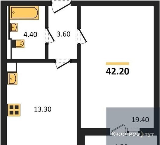 квартира р-н Центральный ул Шишкова 11 ЖК «‎Яблоневые Сады» д. 140Б фото