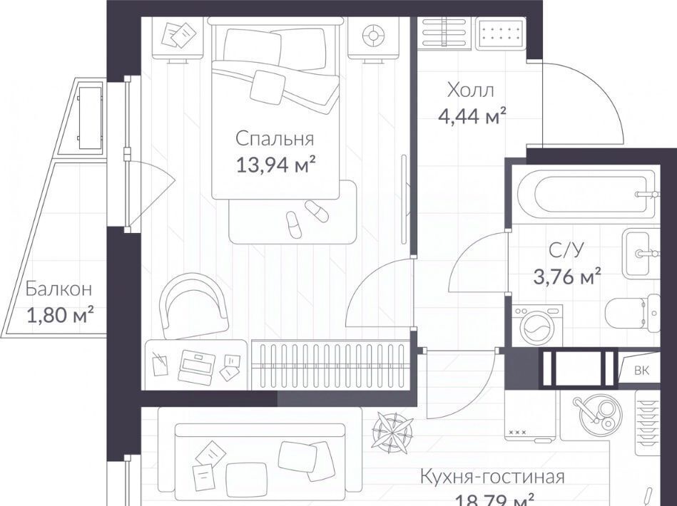 квартира р-н Всеволожский г Сертолово Парнас, Верен Норт Сертолово жилой комплекс фото 1