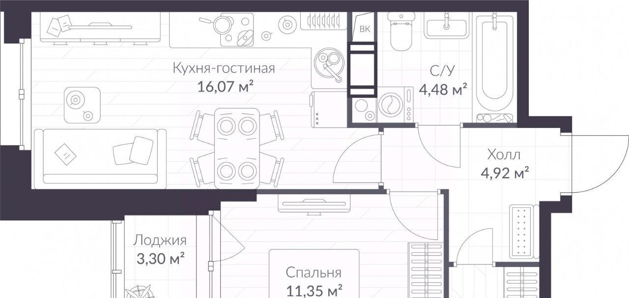 квартира р-н Всеволожский г Сертолово Парнас, Верен Норт Сертолово жилой комплекс фото 1