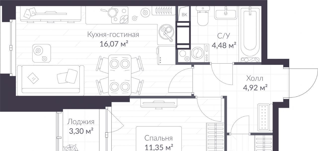 квартира р-н Всеволожский г Сертолово Озерки, Верен Норт Сертолово жилой комплекс фото 1