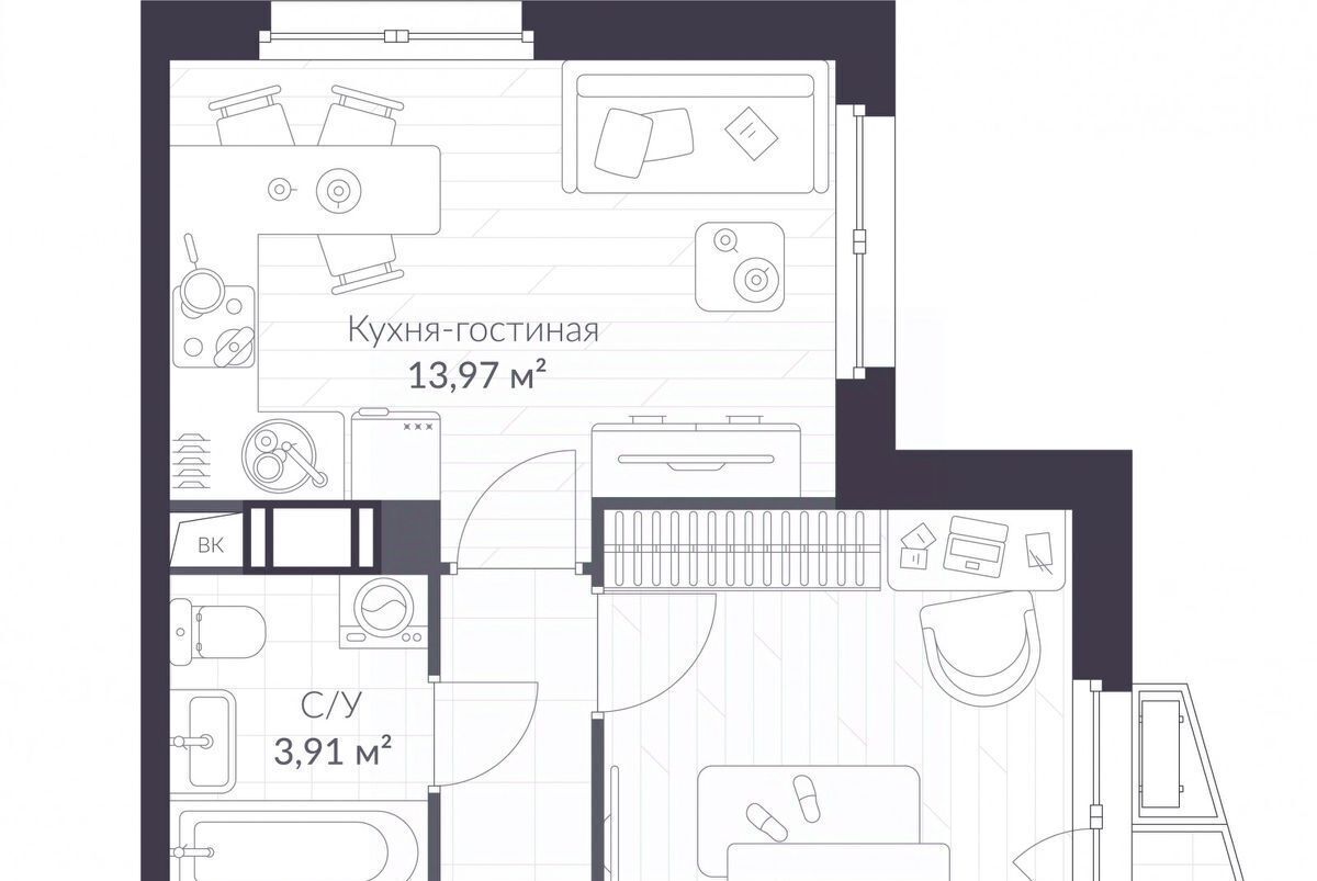 квартира р-н Всеволожский г Сертолово Парнас, Верен Норт Сертолово жилой комплекс фото 1