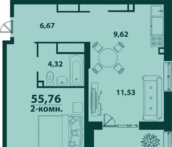 г Ульяновск р-н Засвияжский 19-й микрорайон ЖК «‎Аквамарин 2» 4 фото