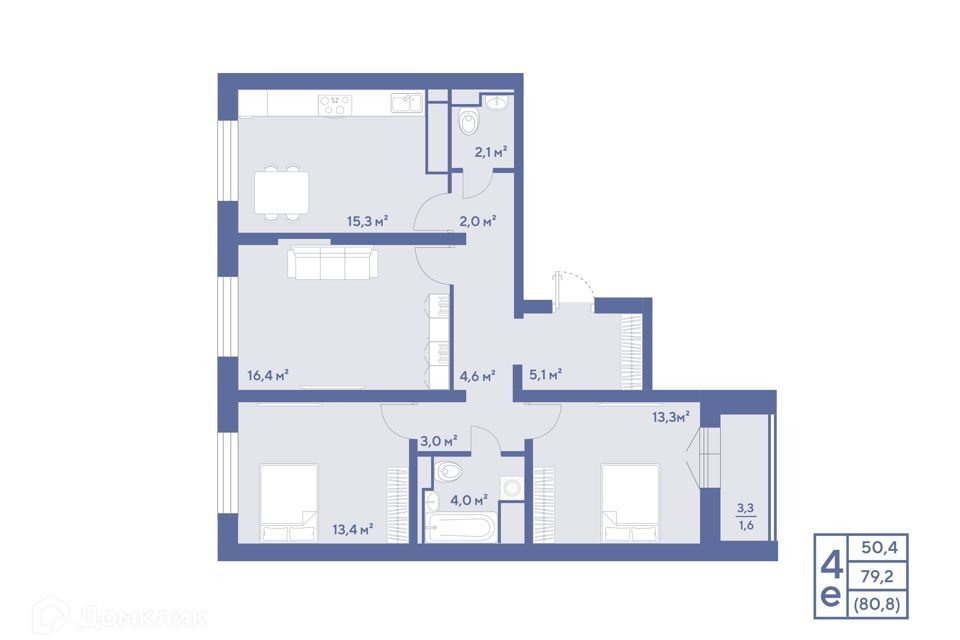 квартира г Троицк Троицкий административный округ, СНТ Ветеран-1, к 3 фото 2