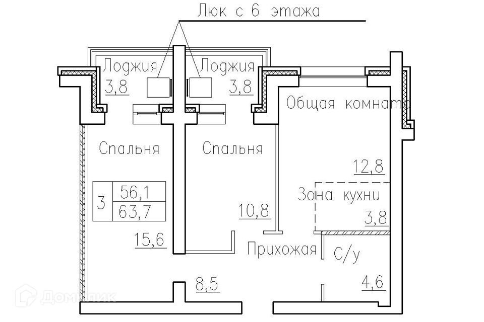 квартира р-н Новосибирский п Элитный ул Фламинго Мичуринский сельсовет фото 1