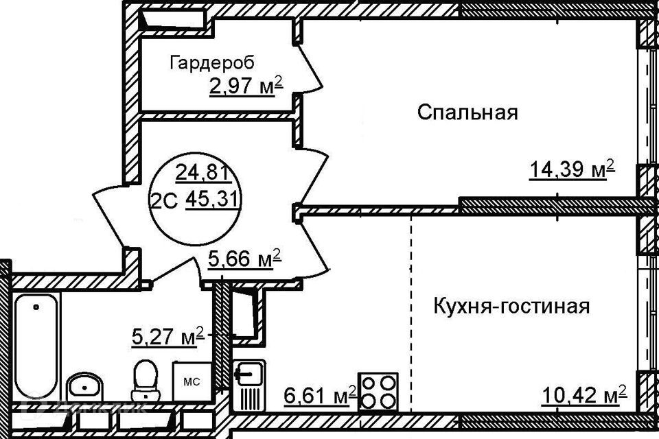 квартира г Уфа р-н Кировский городской округ Уфа, Строящийся жилой дом фото 1