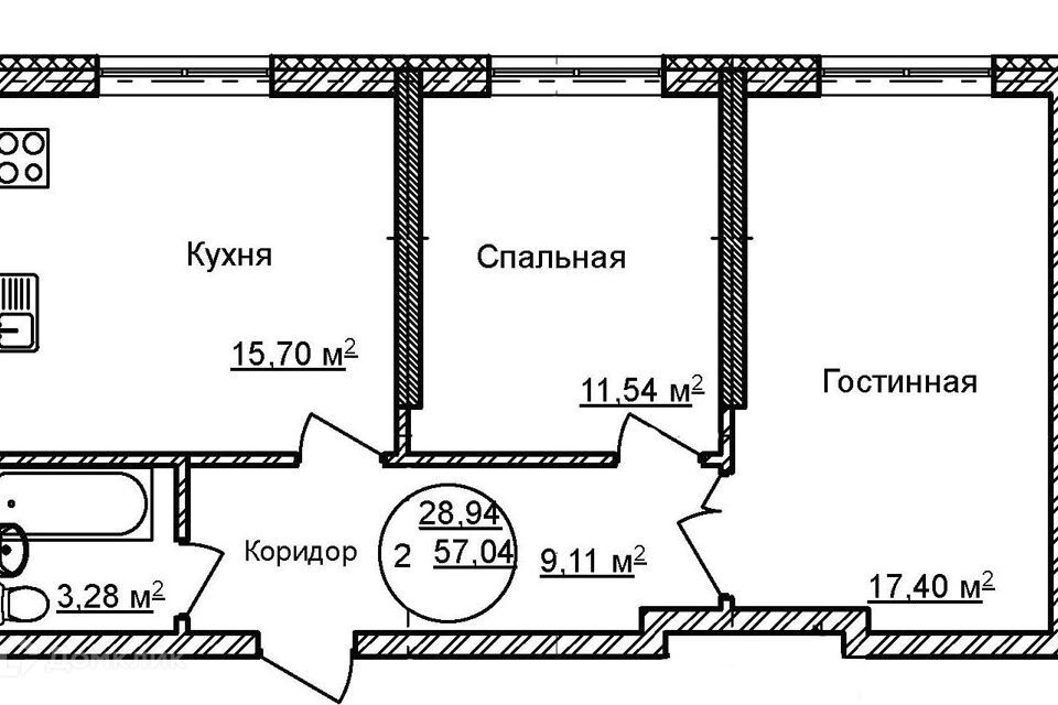 квартира г Уфа р-н Кировский городской округ Уфа, Строящийся жилой дом фото 1