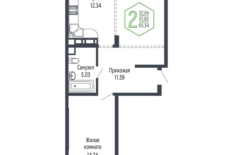 квартира г Краснодар р-н Центральный Краснодар городской округ, Строящееся здание фото 1