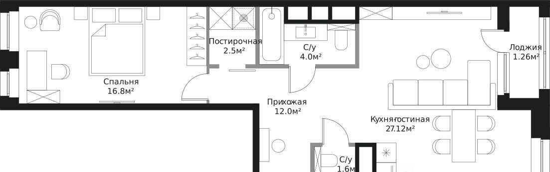 квартира г Москва метро Преображенская площадь ул Лермонтовская 1 муниципальный округ Преображенское фото 1