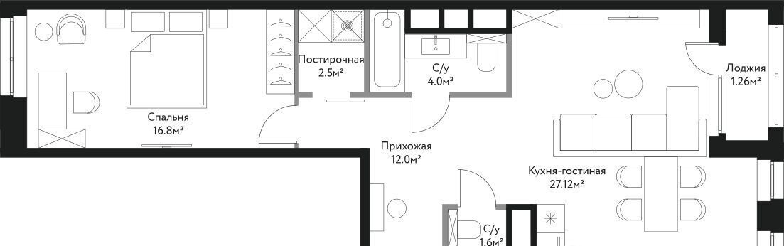 квартира г Москва метро Преображенская площадь ул Лермонтовская 1 муниципальный округ Преображенское фото 1