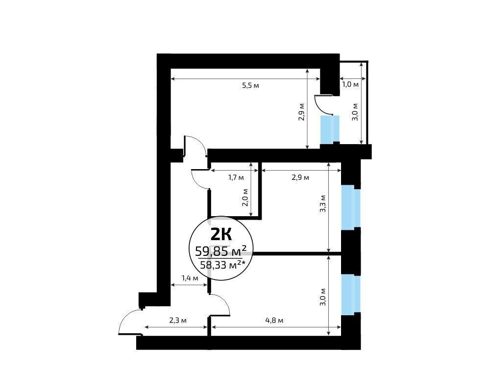 квартира г Самара п Мехзавод кв-л 1 р-н Красноглинский секц. 65-67 фото 3