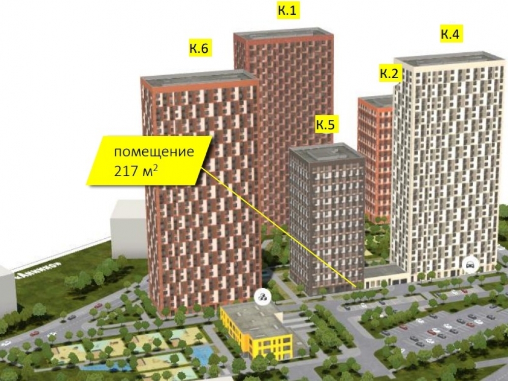 торговое помещение г Москва метро Аннино ЖК Ютаново 5 муниципальный округ Чертаново Южное фото 1