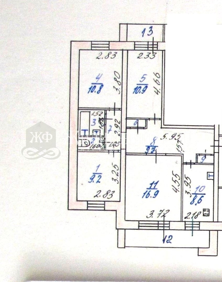 квартира г Курск р-н Железнодорожный ул Интернациональная 51 городской округ Курск фото 12