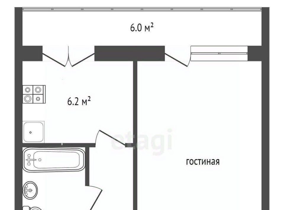 квартира г Ярославль р-н Фрунзенский проезд Матросова 4к/1 фото 11