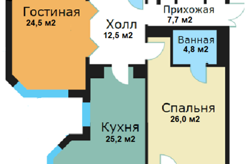 квартира г Москва ул Архитектора Власова 6 Юго-Западный административный округ фото 2