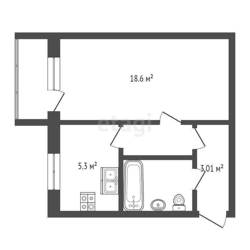 квартира г Якутск ул Можайского 21/1 фото 12