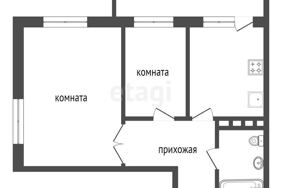 квартира г Красноярск р-н Центральный ул Караульная 39/1 ЖК «Квадро» городской округ Красноярск фото 10