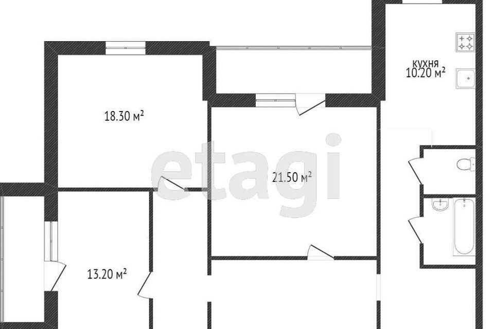 квартира р-н Тобольский д Нижние Аремзяны ул Новая 2в фото 10