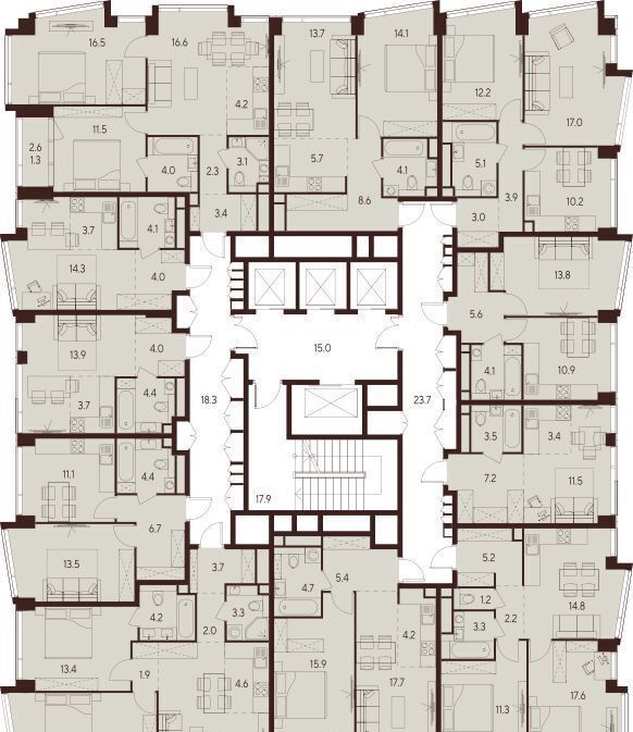 квартира г Москва метро Зорге ул Куусинена 21а ЖК «INDY TOWERS (Инди Тауэрз)» вл. 21 фото 2