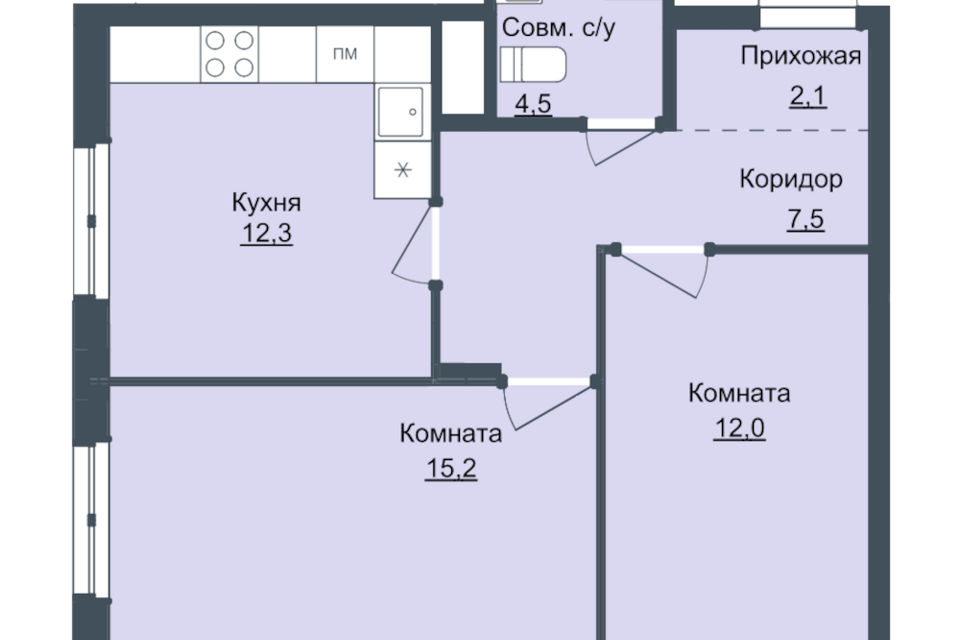 квартира г Ижевск р-н Октябрьский Северо-Западный городской округ Ижевск, Жилой комплекс Облака фото 1