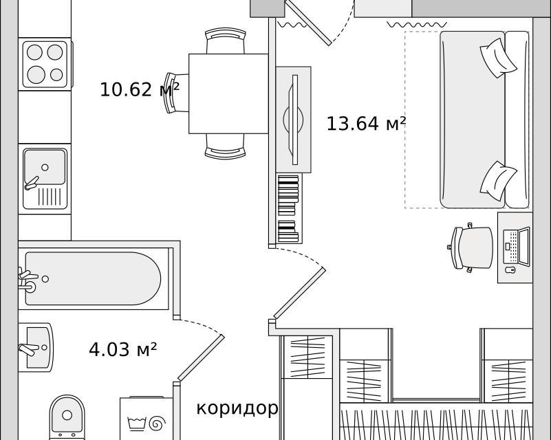 квартира р-н Всеволожский п Бугры жилой комплекс Новые Горизонты фото 1