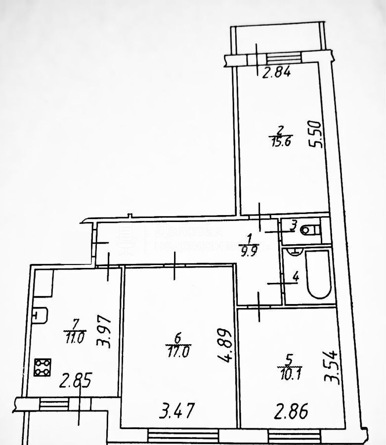 квартира г Великий Новгород Завокзальный ул Космонавтов 36 фото 9