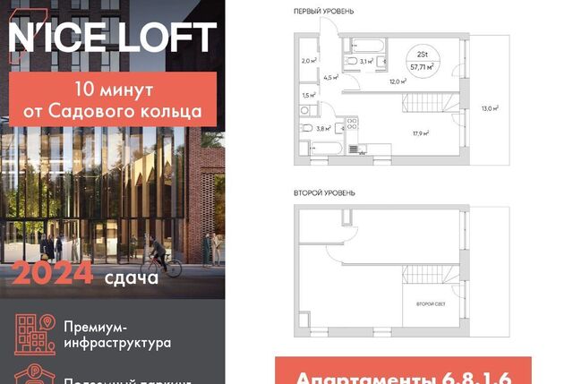 метро Волгоградский проспект проезд Автомобильный 4 апарт-комплекс N’ICE LOFT муниципальный округ Нижегородский фото