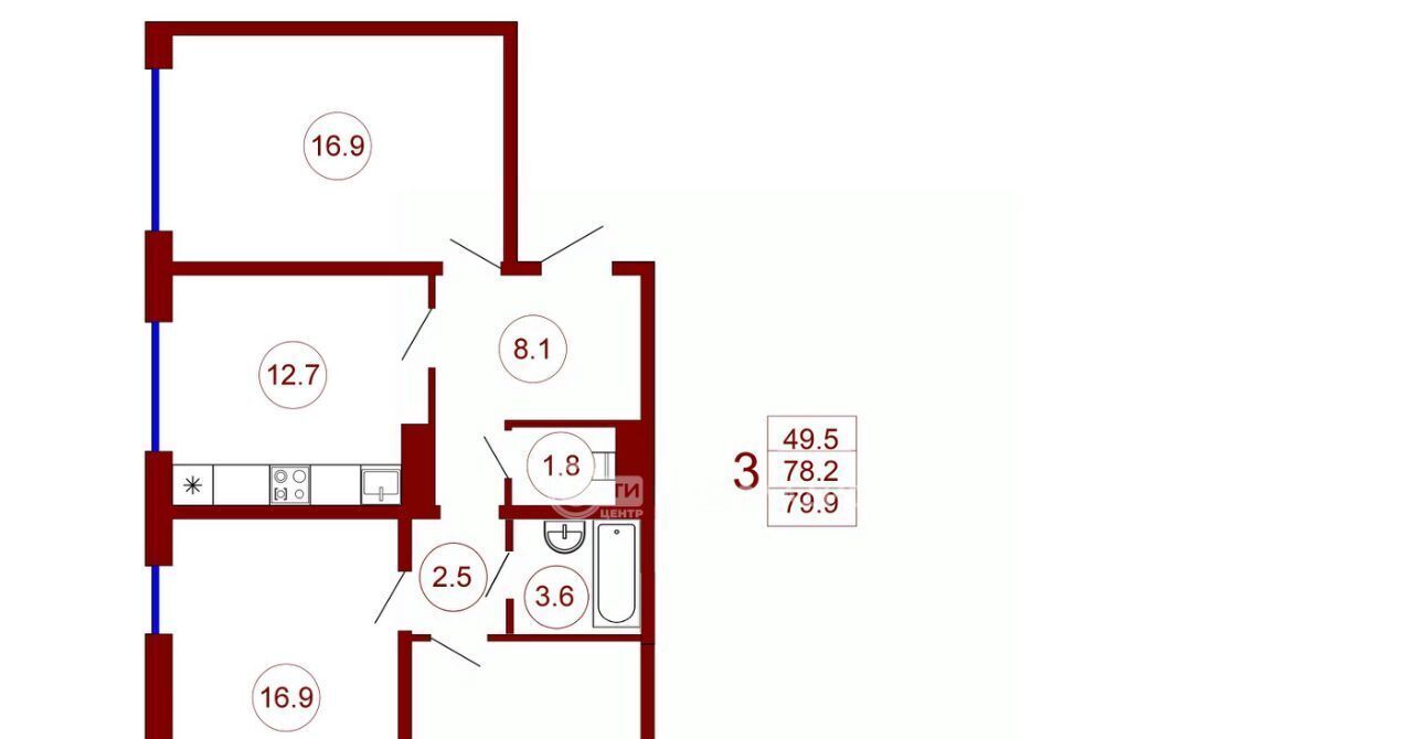 квартира г Воронеж р-н Центральный ул Загоровского 9/2 фото 1