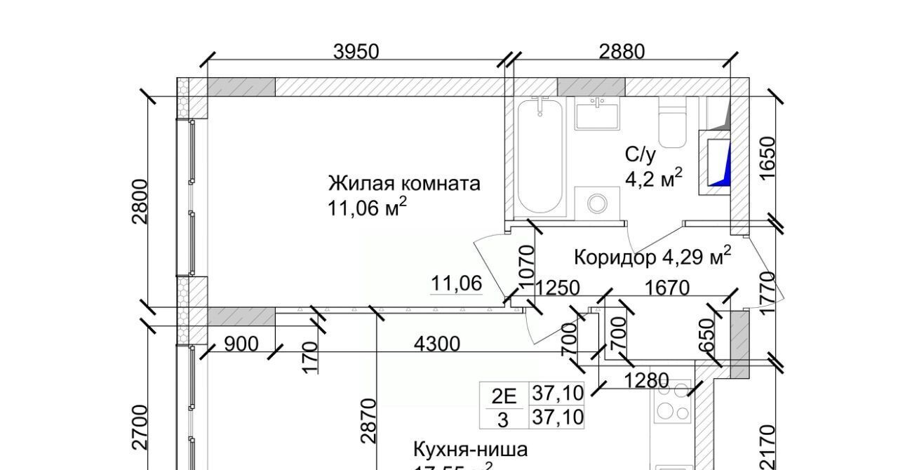 квартира г Кемерово р-н Заводский 15-й микрорайон Южный фото 4