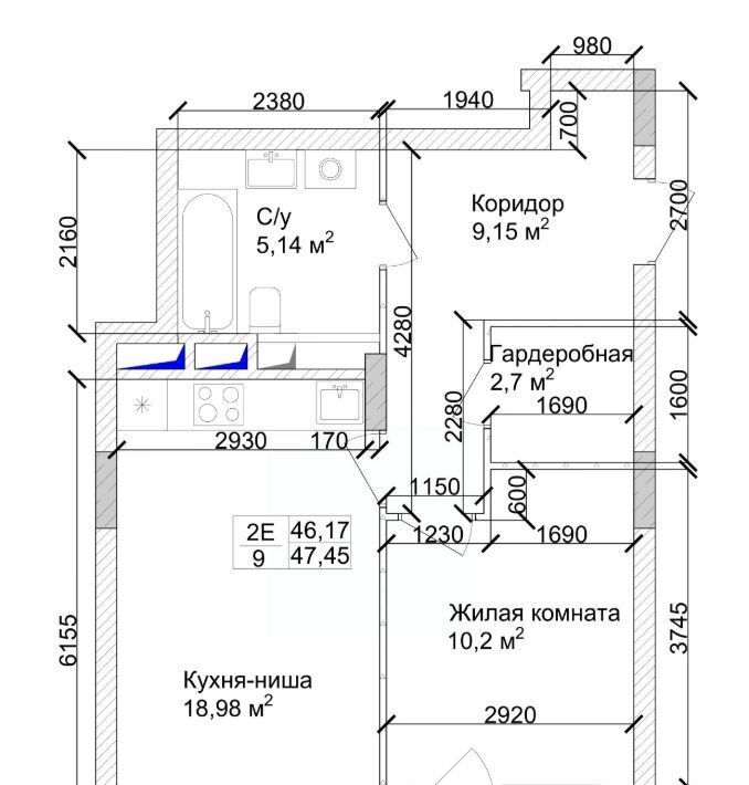 квартира г Кемерово р-н Заводский 15-й микрорайон Южный фото 4