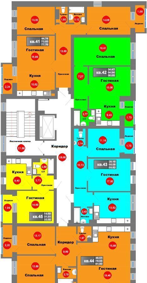 квартира г Новый Уренгой ул Таежная 10 ЖК «Семейный» фото 11