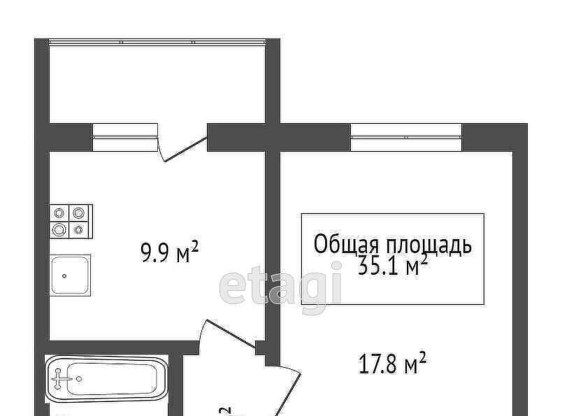 квартира р-н Новосибирский рп Краснообск 104 фото 12