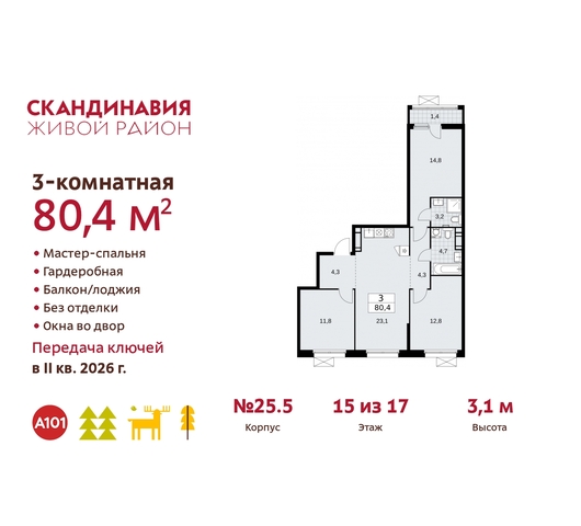 б-р Скандинавский 25/5 жилой район «Скандинавия» Сосенское, Бутово фото