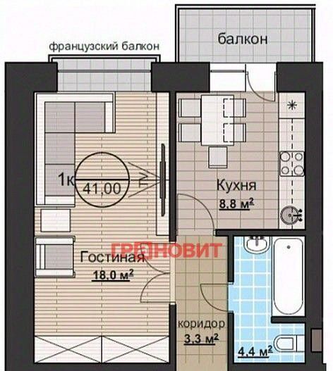 квартира р-н Новосибирский п Озерный Мочищенский сельсовет, ул. Березовая, 24 фото 6