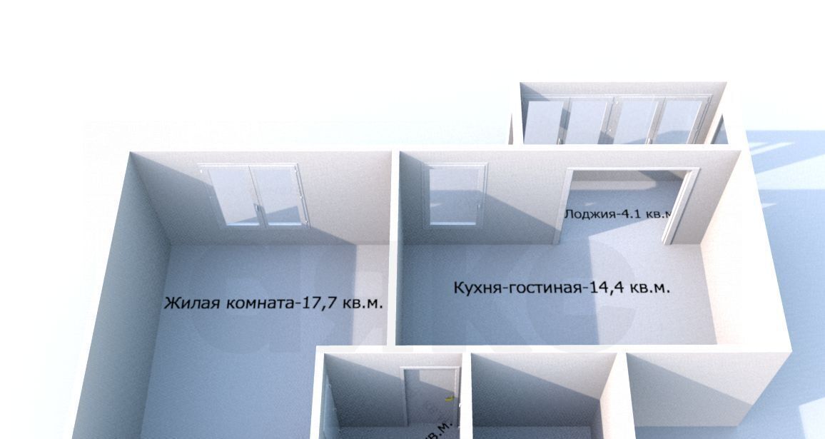 квартира р-н Анапский г Анапа ул Объездная 39 ЖК «Красная Площадь (Анапа)» фото 2