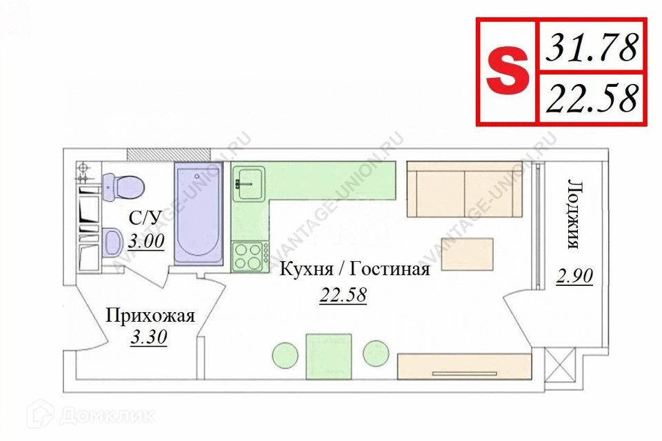 квартира р-н Анапский г Анапа ул Рождественская 55к/1 городской округ Анапа фото 8