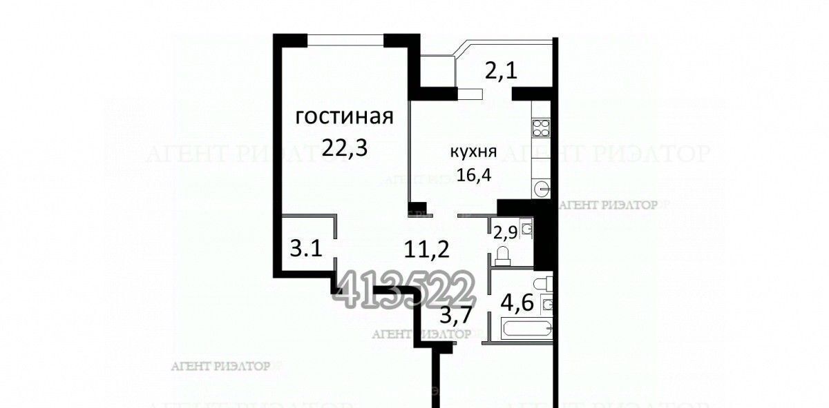 квартира г Москва метро Раменки ул Мосфильмовская 88к/1 фото 5