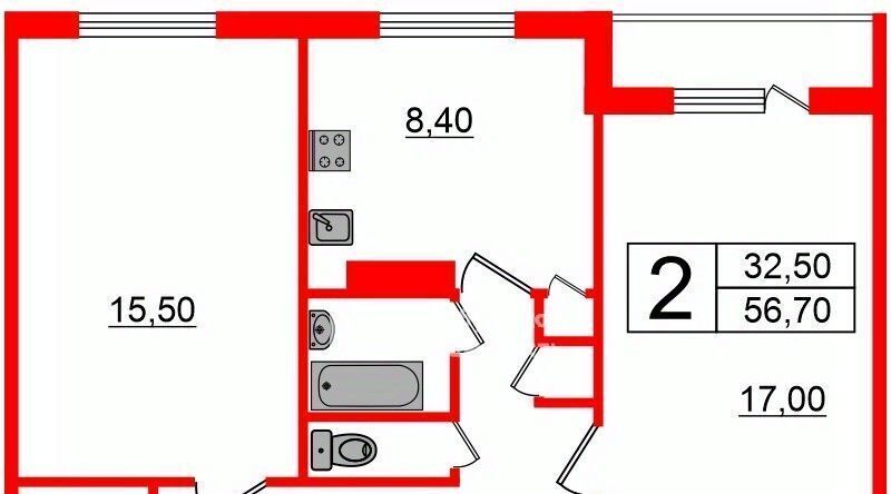 квартира р-н Гатчинский г Гатчина ул Рощинская 2б Московская фото 2