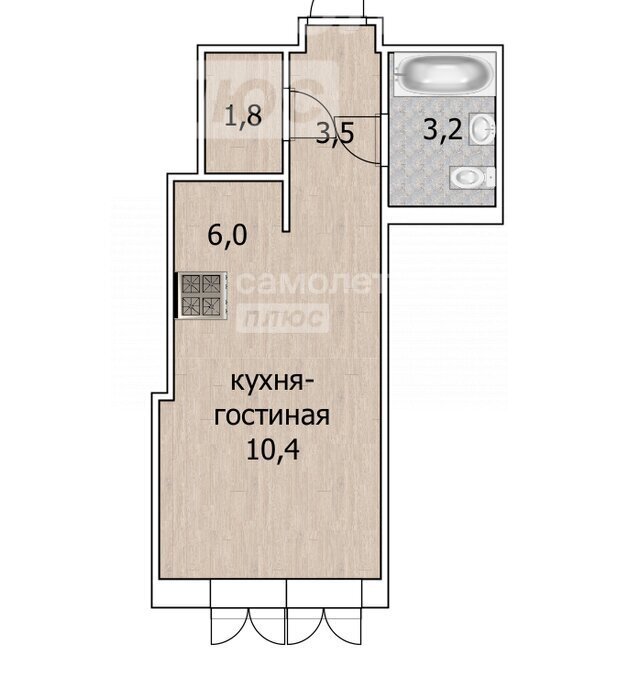 квартира г Уфа р-н Октябрьский ул Рудольфа Нуреева 5 фото 8