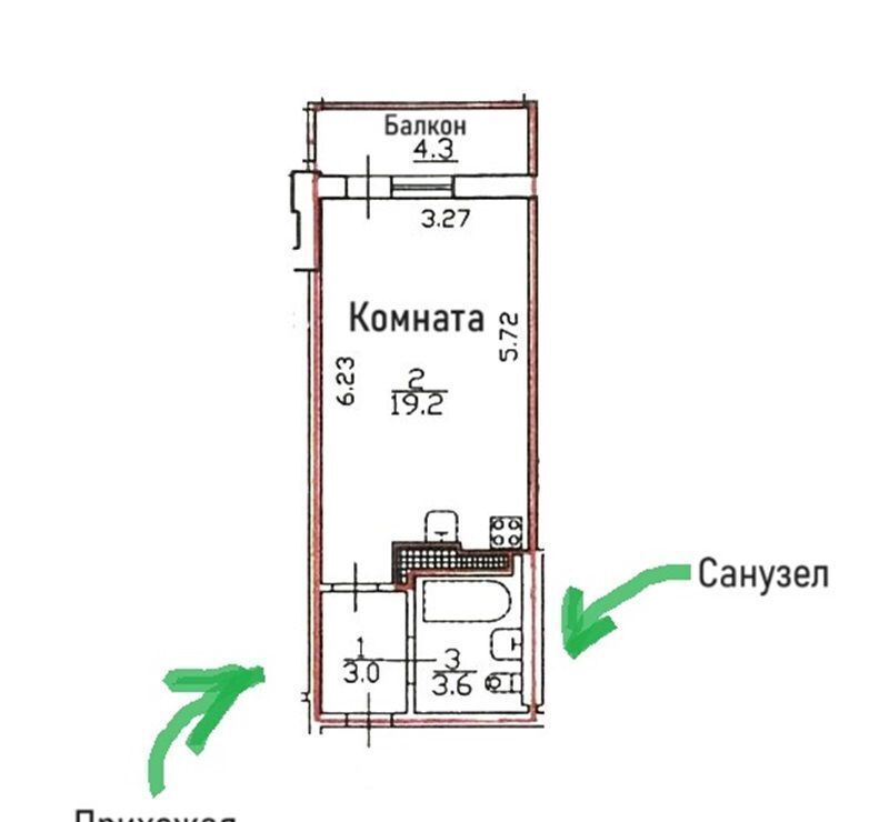 квартира г Санкт-Петербург п Шушары ул Первомайская 5к/2 метро Купчино р-н Пушкинский фото 35