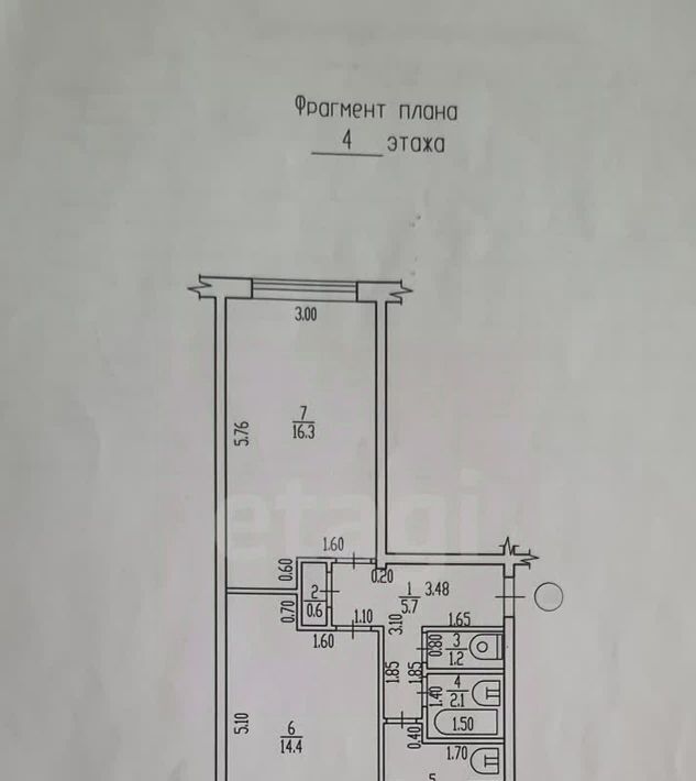 квартира г Брянск р-н Бежицкий ул Молодой Гвардии 81 фото 22